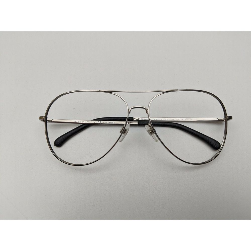 🕶️Frame Only! Made in Italy! Chanel 4189-T-Q Sunglasses 59/14 135 /DAD302🕶️ - Picture 6 of 9
